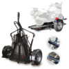 Go! Series Single Rail Ride-Up Folding Motorcycle Trailer