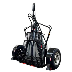 Alpha Sport Single Ride-Up Folding Motorcycle Trailer